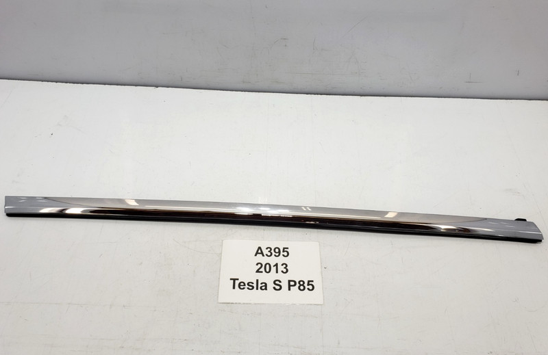 ✅ 12-20 OEM Tesla Model S Front Right Passenger Outer Door Belt Molding Chrome
