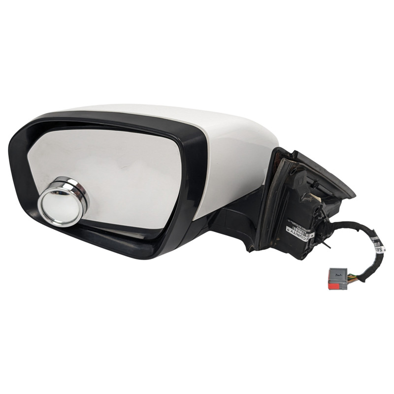 12-13 LR Range Rover Evoque L538 Left Side Rear View Mirror Assembly White OEM