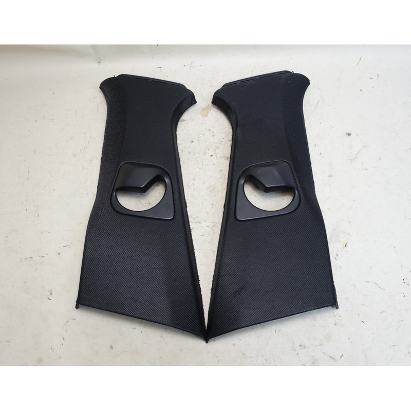 2018-2024 BMW G01 X3 F97 Front B- Pillar Upper Cover Trim Pair Black Cloth OEM