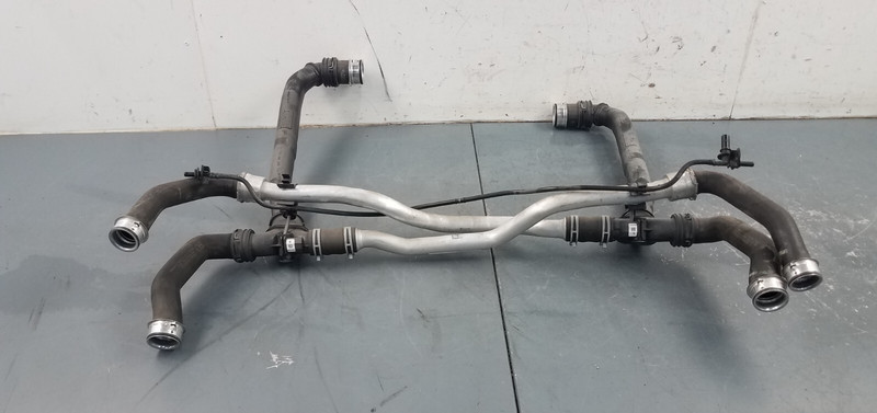 2012 Porsche 911 Turbo S 997 Radiator Crossover Coolant Pipes #3351 Y1