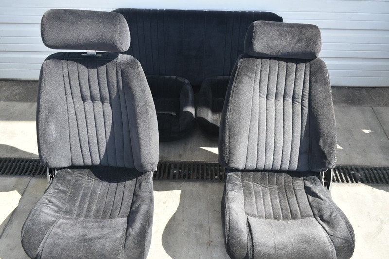 1982-1992 SEATS-1991 Firebird BLACK CLOTH Front & Rear SeatsNO TEARS/NO STAINS