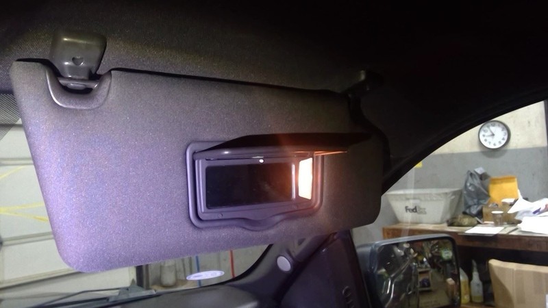 Passenger Sun Visor Illuminated Fits 10-14 FORD F150 RAPTOR 1786372