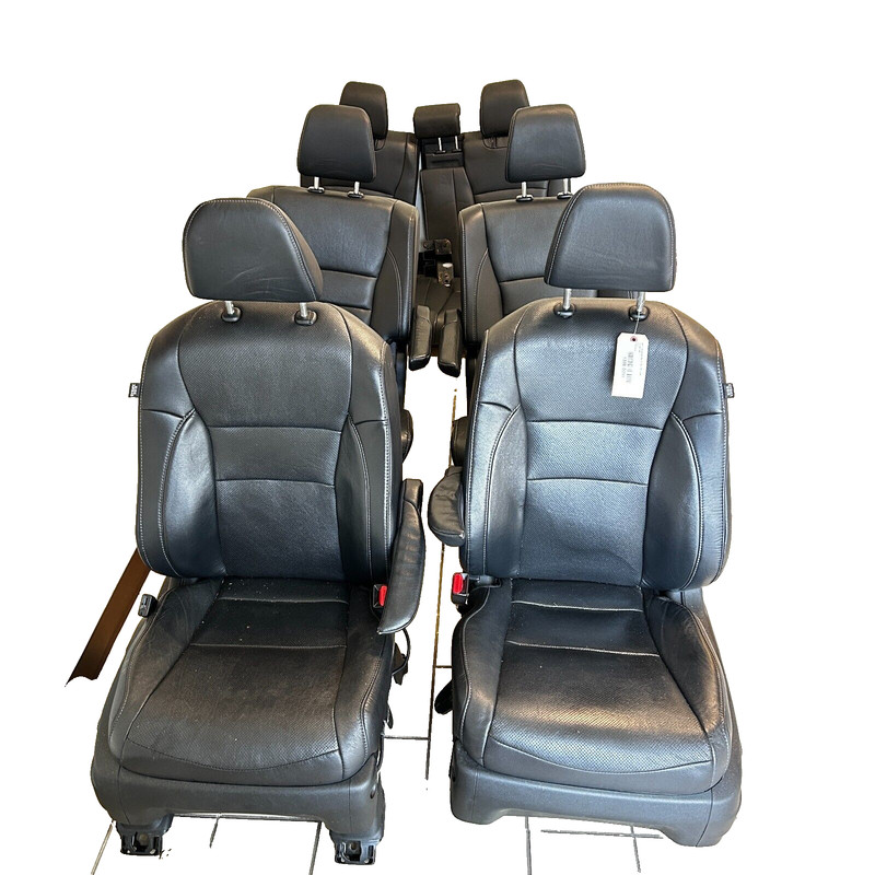 HONDA PILOT 2016-2018 FRONT & 2ND & 3ND ROW SEAT FULL SET BLACK LEATHER OEM