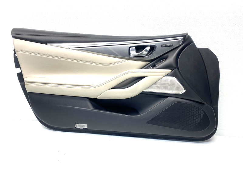 17-22 INFINITI Q60 COUPE FRONT LEFT INTERIOR DOOR PANEL BIEGE OEM A0.51