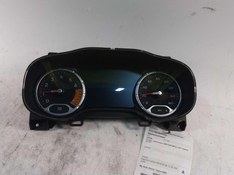 2022 Jeep Renegade Speedometer Gauge Grey OEM 35k Miles NJ25-15291-395867