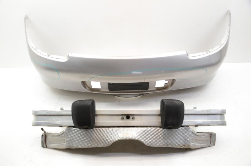 Silver Rear Bumper Cover with Reinforcement Fits 97-02 PORSCHE BOXSTER