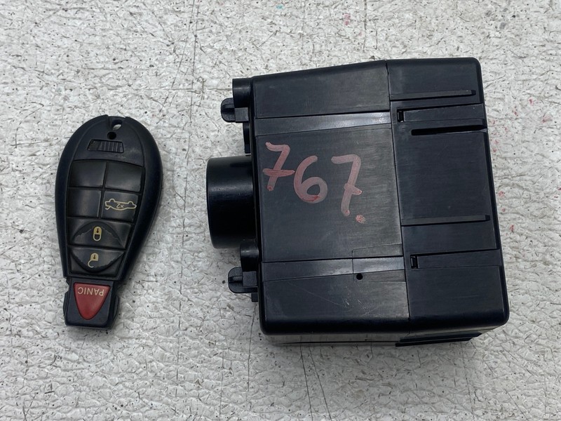 11-14 DODGE CHALLEGNGER SXT IGNITION START STOP SWITCH KEY FOB SET OEM LOT767