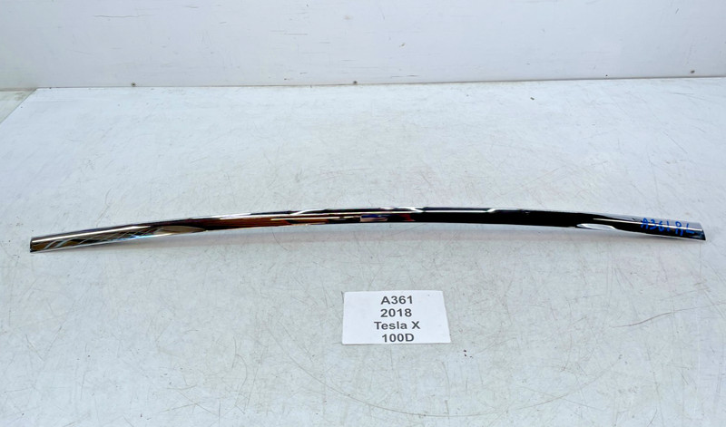✅ 16-20 OEM Tesla Model X Rear Left Driver Side Door Chrome Weatherstrip Seal