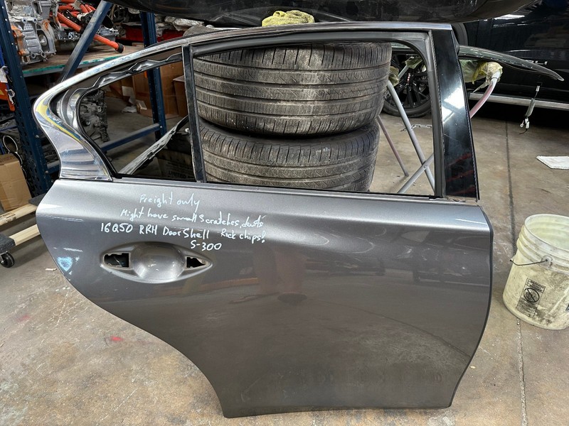14-20 INFINITI Q50 REAR RIGHT PASSENGER SIDE DOOR SHELL Gray OEM