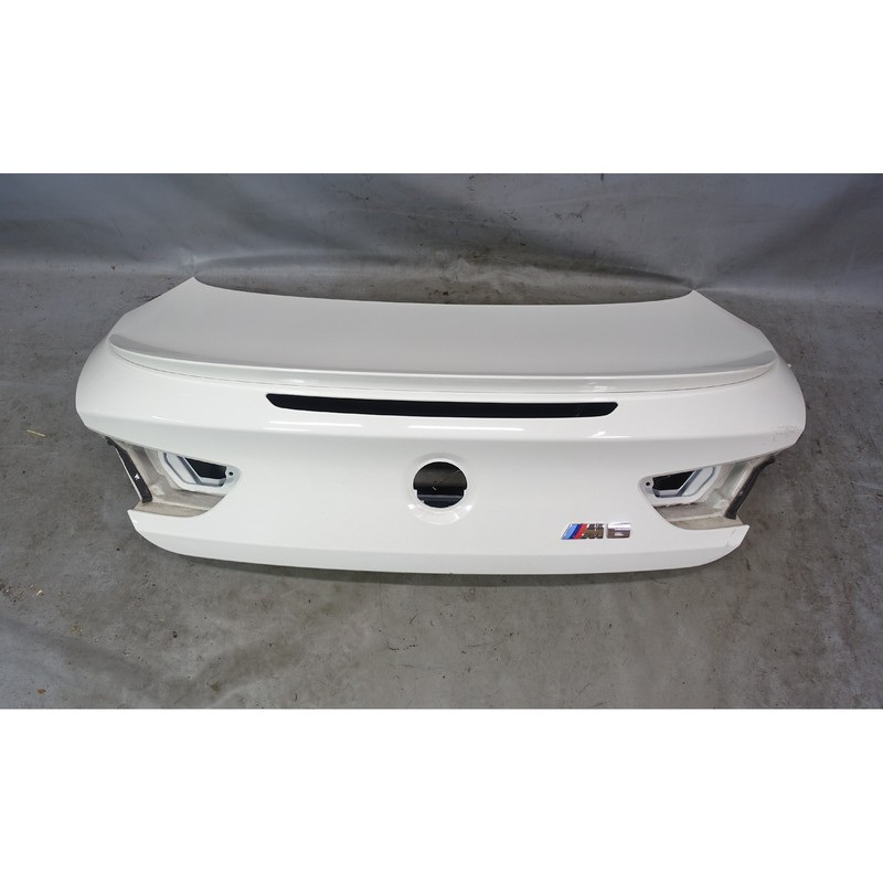 Damaged 2012-2017 BMW F13 6-Series Coupe Factory Trunk Boot Deck Lid White OEM