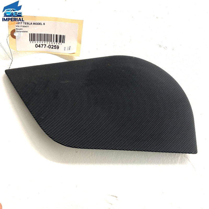 17-20 Tesla Model S Rear Passenger Side Door Panel Speaker Cover Grill Trim OEM