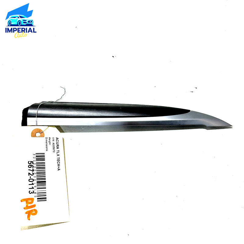 2018-2020 ACURA TLX REAR RIGHT DOOR ARMREST WOOD TRIM GARNISH SMALL SCRATCH OEM