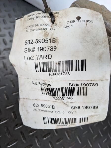AC Compressor Fits 06-10 SCION TC 931748