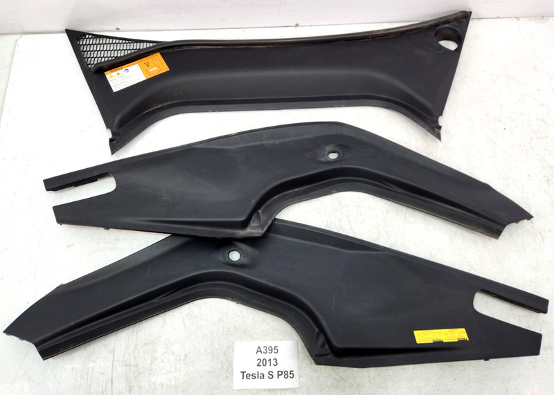 ✅ 12-16 OEM Tesla Model S Front Left Right Underhood Apron Cover Trim Panel SET