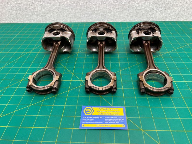 14-18 Nissan Rogue 2.5L. engine PISTON WITH CONNECTING ROD SET OF 3 OEM