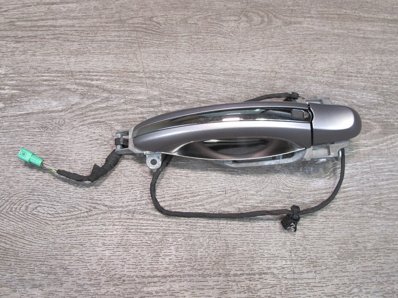 03-10 BENTLEY CONTINENTAL GTC GT FRONT RIGHT DOOR EXTERIOR HANDLE SILVER