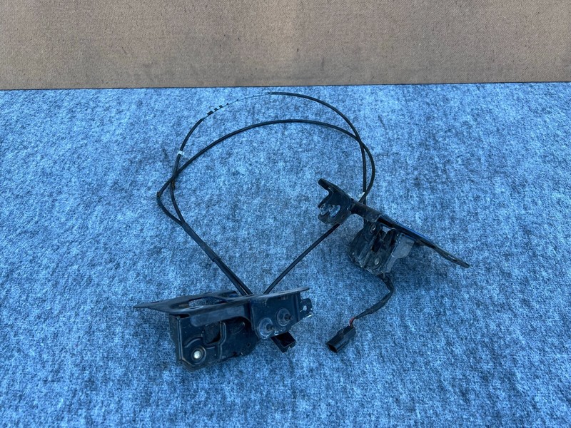INFINITI Q50 Q60 14-22 OEM LEFT AND RIGHT RADIATOR SUPPORT HOOD LATCH W/ CABLE