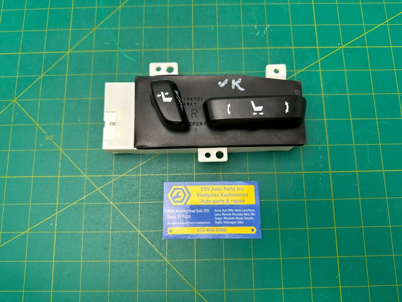 15-17 LEXUS RC350 FRONT RIGHT PASSENGER SIDE SEAT CONTROL SWITCH OEM