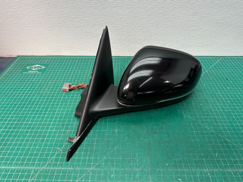 11-15 JAGUAR XF XFR X250 LEFT DRIVER SIDE REAR VIEW DOOR MIRROR Black OEM