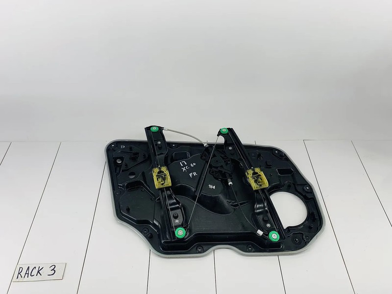 10-17 VOLVO XC60 FRONT RIGHT PASSENGER SIDE DOOR WINDOW REGULATOR & CARRIER OEM