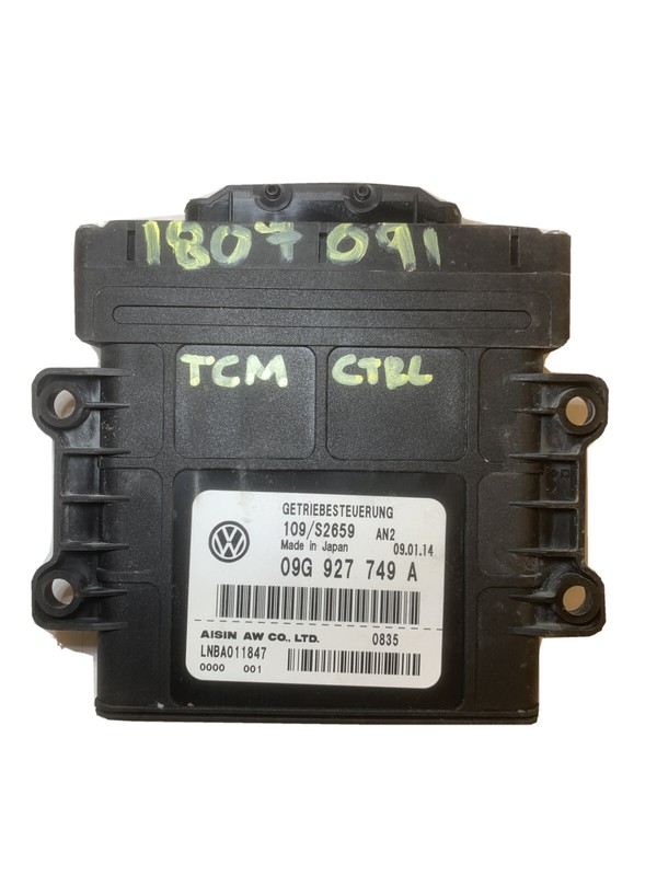 2014 2016 VOLKSWAGEN JETTA 1.8L TRANSMISSION COMPUTER TCM OEM 09G927749A