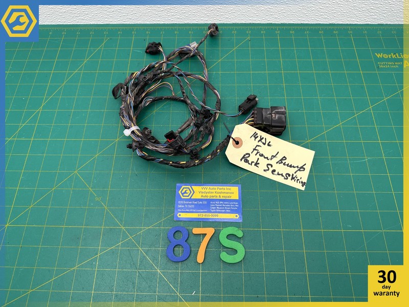 10-15 JAGUAR XJ FRONT BUMPER PARKING ASSIST SENSOR WIRE WIRING HARNESS OEM