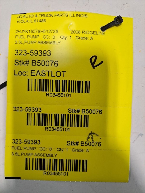 Fuel Pump Assembly 3.5L Fits 06-14 RIDGELINE 3455101