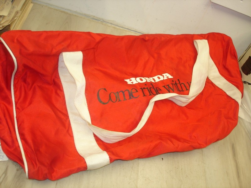 Vintage Honda come ride with us large duffle bag red COOL used