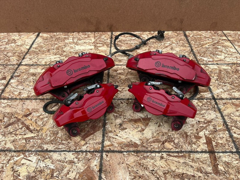 GENESIS G70 2019-2026 OEM FRONT & REAR BREMBO BRAKE CALIPER SET (RED)