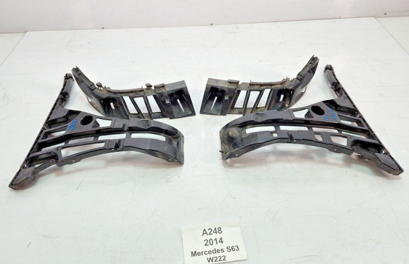 ✅ 14-20 OEM Mercedes W222 S63 AMG Rear Left Right Bumper Mount Bracket SET Of 4