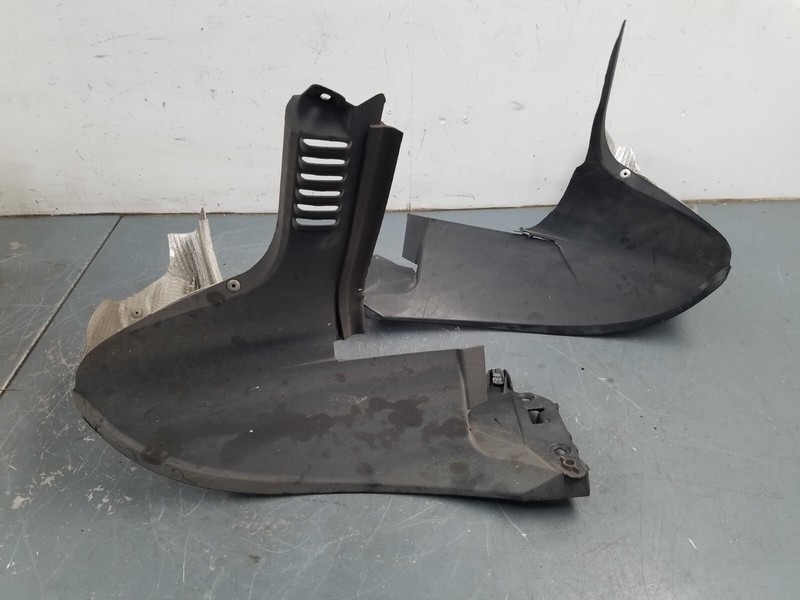 2012 Porsche Cayman R Rear Muffler Heat Shields / Wheel Liners ** #0149 CA2