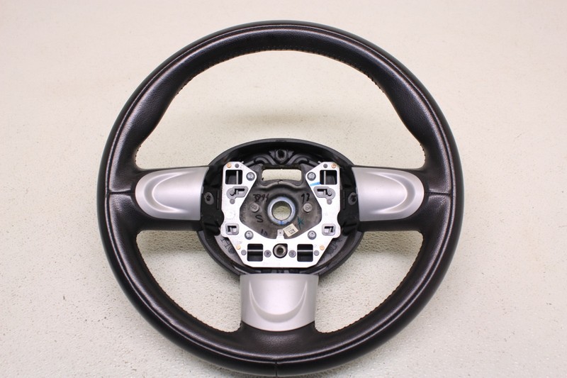 Mini Cooper Sport 3 Spoke Black Leather Steering Wheel R56 R57 R58 R59 Oem 07-13