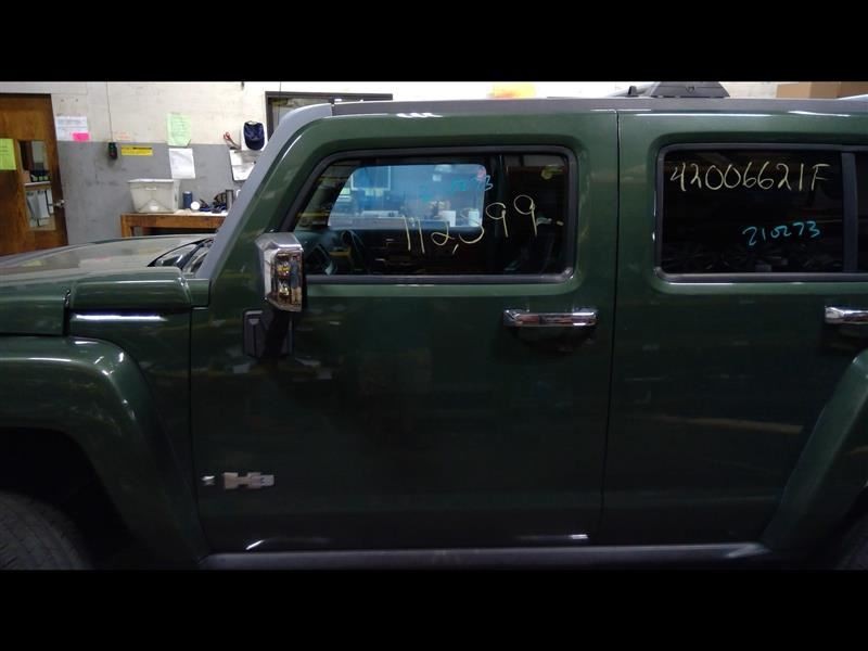 Driver Left Front Door Thru 2/25/07 Green 209M Fits 06-07 HUMMER H3 763506
