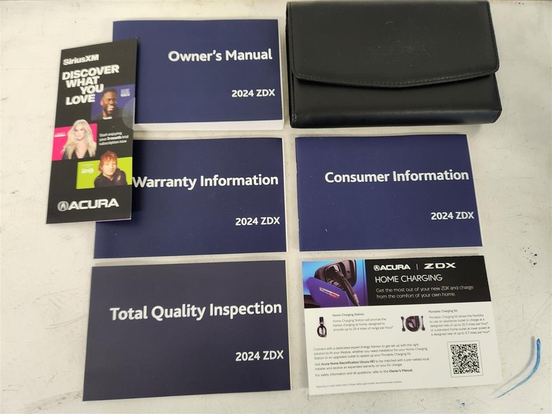 2025 Acura Zdx Manufacturer Owners Manual With All Booklet, Paperwork
