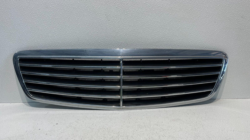 00-02 Mercede W220 S430 S500 S600 Hood Center Grille Chrome OEM A2208800383
