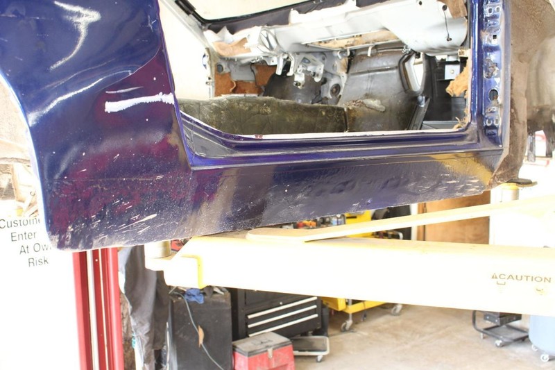 83-91 Porsche 944 Passenger Right Side Rocker Panel Cut
