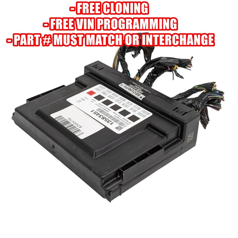 PROGRAMMED 11-13 Buick Cadillac Chevrolet GMC Body Control Module BCM 13583451