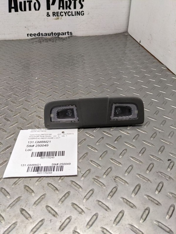CHEVROLET SILVERADO 1500 ROOF OVERHEAD REAR DOME LIGHT READING LAMP OEM 19-23