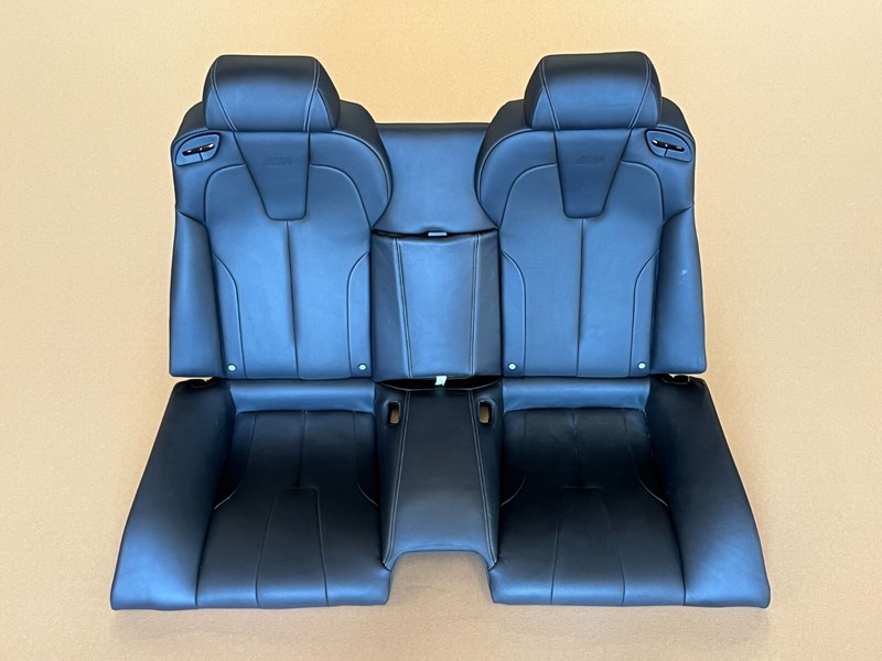 ⭐2012-2018 BMW M6 F13 REAR UPPER & LOWER SEAT CUSHION BLACK LEATHER OEM LOT2497