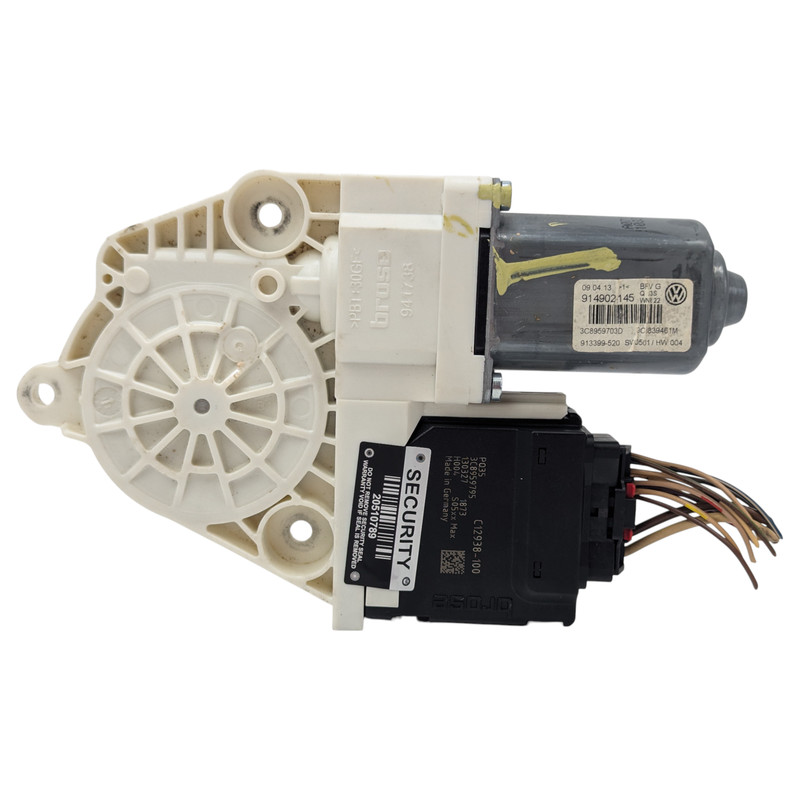 09-12 VW CC Rear Driver Side Door Window Regulator Motor 09–17 Passat CC