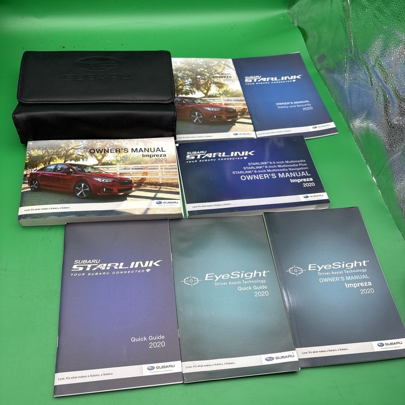 2020 SUBARU IMPREZA Owners manual quick guide with case and free shipping
