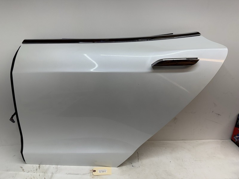 17-20 TESLA MODEL S COMPLETE REAR LH LEFT DOOR SHELL PANEL WHITE 13012