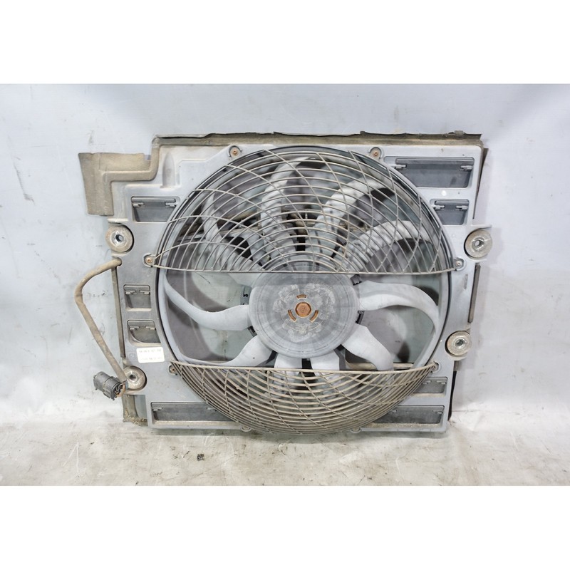 Damaged BMW E39 Auxiliary Cooling Fan A/C Condenser Shroud 1999-2003 OEM