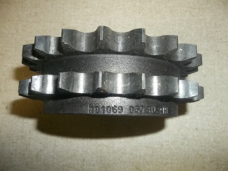Dodge D60BTL21H 101069 3-3/16" Bore Double Row Roller Chain Sprocket