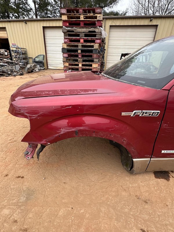 2009-2014 FORD F150 FRONT LEFT DRIVER SIDE FENDER SHELL PANEL BURGUNDY OEM