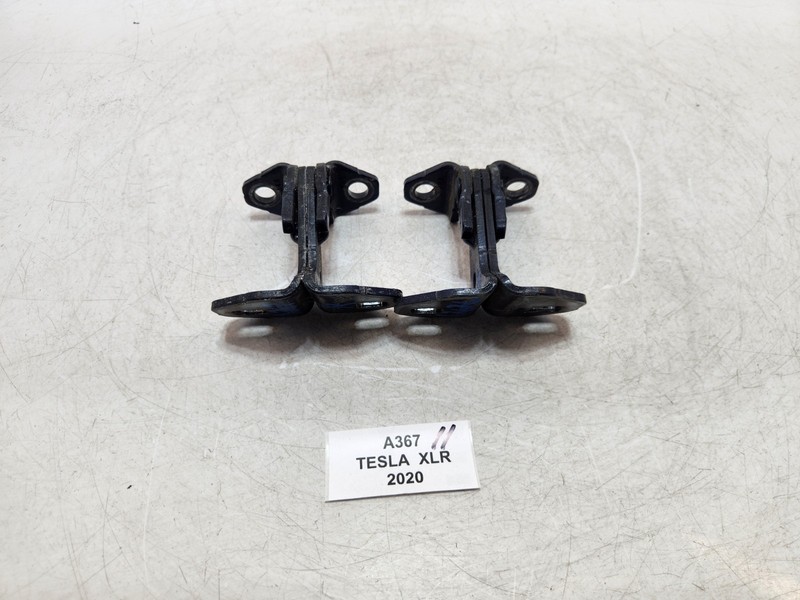 ✅ 16-23 OEM Tesla Model X Front Left Right Door Hinge Lower Blue PPSB SET