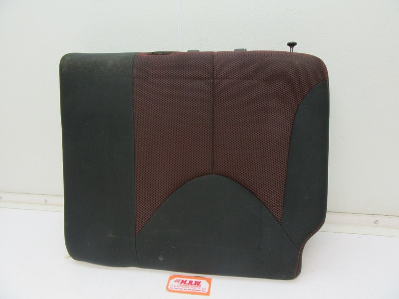 SEAT LEFT REAR BACK CUSHION UPPER TOP CLOTH BLACK RED INSERT CAR for 06-11 RIO5