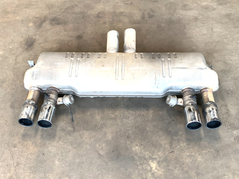 12 13 BMW X5 M E70 S63 REAR EXHAUST MUFFLER QUAD TIP OEM #A0.11