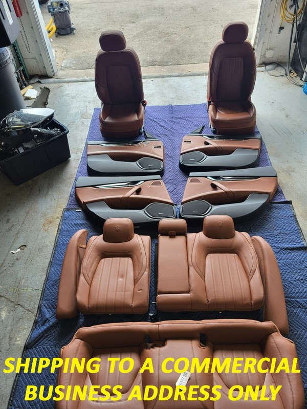 Used Oem Maserati Front Rear Seats & Door Trim Panels SET 2014-2019 Quattroporte