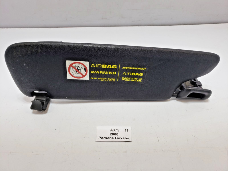 ✅ 00-04 OEM Porsche Boxster 986 Front Right Passenger Side Sunvisor Sun Visor